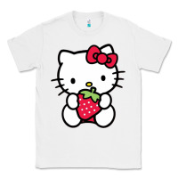 White kitty Classic Tee - linhVisuals