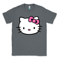 Charcoal Heather kitty Classic Tee - linhVisuals