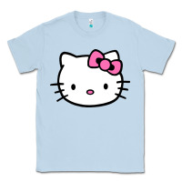 Dusty Blue kitty Classic Tee - linhVisuals
