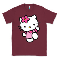 Burgundy kitty Classic Tee - linhVisuals