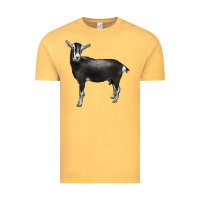 Vintage Mustard Alpine Goat Vintage Tee - LillyAllenDesigns