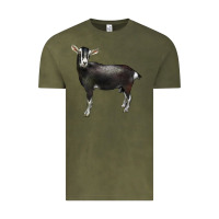 Vintage Olive Alpine Goat Vintage Tee - LillyAllenDesigns
