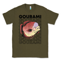 Army Green giant gourami fish 80's monster fish keeper tropical fish t shirt Classic Tee - linhVisuals