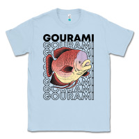 Dusty Blue giant gourami fish 80's monster fish keeper tropical fish t shirt Classic Tee - linhVisuals