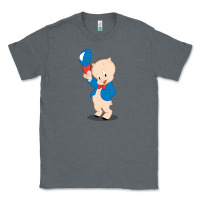 Charcoal Heather porky pig Classic Tee - linhVisuals