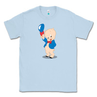 Dusty Blue porky pig Classic Tee - linhVisuals