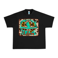 Black libra turquoise cowhide Urban Heavy Tee - RanaPortraitStore