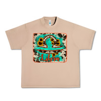 Burro libra turquoise cowhide Urban Heavy Tee - RanaPortraitStore