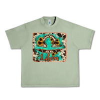 Oil Green libra turquoise cowhide Urban Heavy Tee - RanaPortraitStore