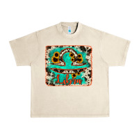 Sandshell libra turquoise cowhide Urban Heavy Tee - RanaPortraitStore