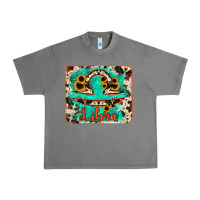 Tornado libra turquoise cowhide Urban Heavy Tee - RanaPortraitStore