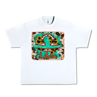 White libra turquoise cowhide Urban Heavy Tee - RanaPortraitStore