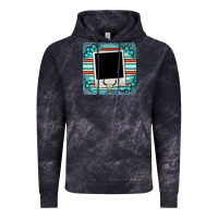 Cloud Black gemstone turquoise serape custom photo frame coaster Vintage Hoodie - BarkalooDesign