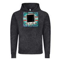 Vintage Black gemstone turquoise serape custom photo frame coaster Vintage Hoodie - BarkalooDesign