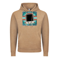 Vintage Coffee gemstone turquoise serape custom photo frame coaster Vintage Hoodie - BarkalooDesign