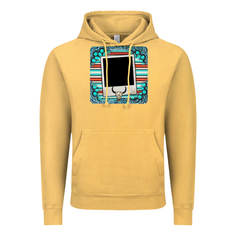 Gemstone Turquoise Serape Custom Photo Frame Coaster Vintage Hoodie by BarkalooDesign | Teevron