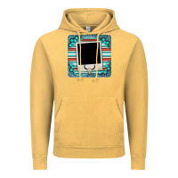Vintage Mustard gemstone turquoise serape custom photo frame coaster Vintage Hoodie - BarkalooDesign