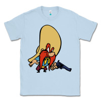 Dusty Blue sam yosemite Classic Tee - linhVisuals