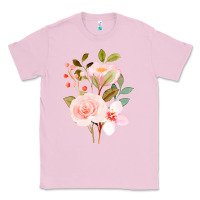 Bubblegum Pink Bouquet Floral Classic Tee - linhVisuals