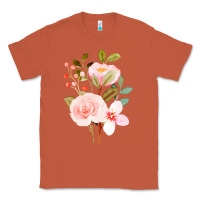 Copper Bouquet Floral Classic Tee - linhVisuals