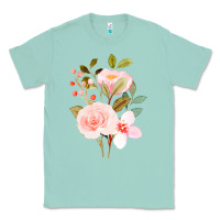 Seafoam Bouquet Floral Classic Tee - linhVisuals