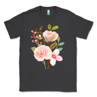 Smoke Bouquet Floral Classic Tee - linhVisuals