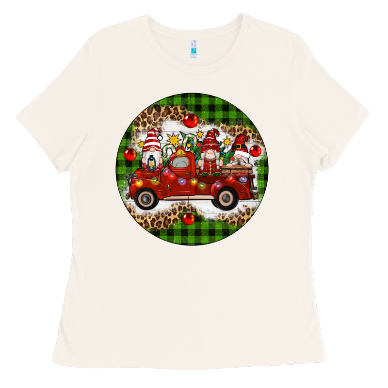 Christmas Gnomes Truck Ladies Tee by Artiststas | Teevron