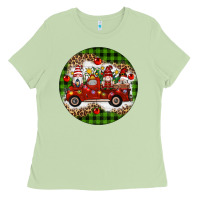 Matcha christmas gnomes truck Ladies Tee - Artiststas