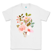 White Bouquet Floral Classic Tee - linhVisuals