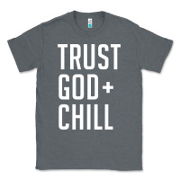 Charcoal Heather trust god and chill tee vintage pullover hoodie Classic Tee - linhVisuals