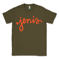 Army Green Jenis Ice Creams Classic Tee - linhVisuals