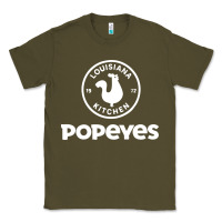 Army Green Popeyes Classic Tee - linhVisuals