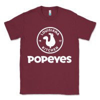 Burgundy Popeyes Classic Tee - linhVisuals