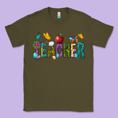 Easter Teacher Classic Tee Designed By Bundleandbundleshop