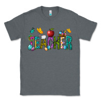Charcoal Heather Easter Teacher Classic Tee - BundleAndBundleShop