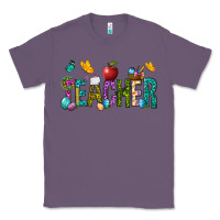 Lavender Easter Teacher Classic Tee - BundleAndBundleShop