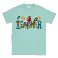 Seafoam Easter Teacher Classic Tee - BundleAndBundleShop