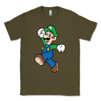 Army Green luigi Classic Tee - linhVisuals