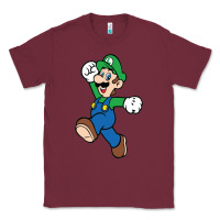 Burgundy luigi Classic Tee - linhVisuals