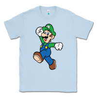 Dusty Blue luigi Classic Tee - linhVisuals