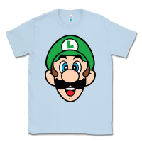Dusty Blue luigi Classic Tee - linhVisuals