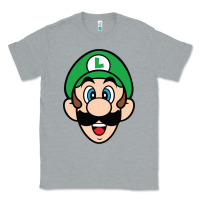 Heather Grey luigi Classic Tee - linhVisuals