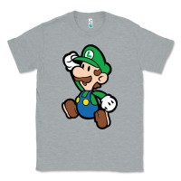 Heather Grey paper luigi Classic Tee - linhVisuals
