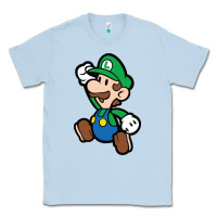 Dusty Blue paper luigi Classic Tee - linhVisuals