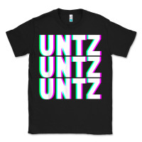 Black untz untz untz techno dubstep riddim raver dj party t shirt Classic Tee - linhVisuals
