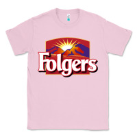 Bubblegum Pink folgers Classic Tee - linhVisuals