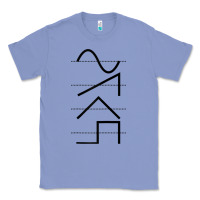 Colony Blue vintage analog synthesizer techno waveform   synth nerd raglan basebal Classic Tee - linhVisuals
