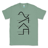Sage vintage analog synthesizer techno waveform   synth nerd raglan basebal Classic Tee - linhVisuals