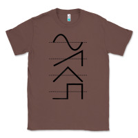 Chestnut vintage analog synthesizer techno waveform   synth nerd raglan basebal Classic Tee - linhVisuals
