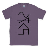 Lavender vintage analog synthesizer techno waveform   synth nerd raglan basebal Classic Tee - linhVisuals